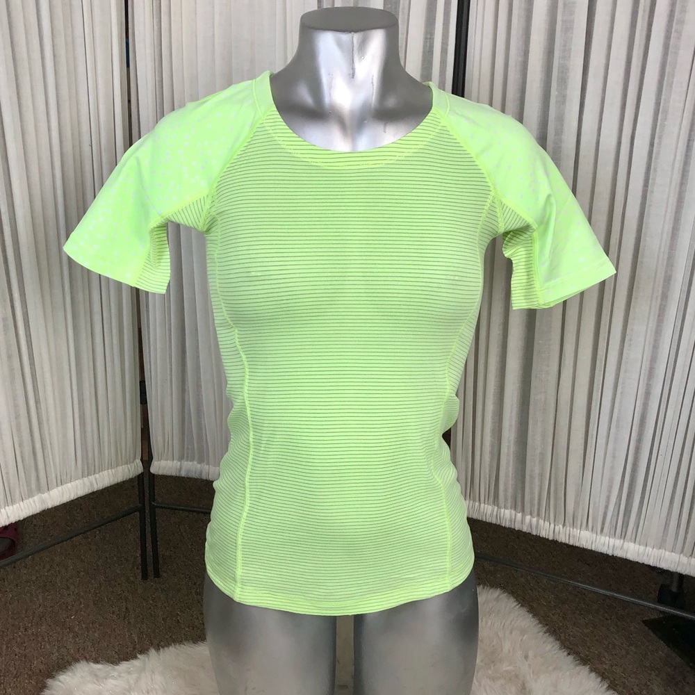lululemon athletica Neon Green Short Sleeve Tee